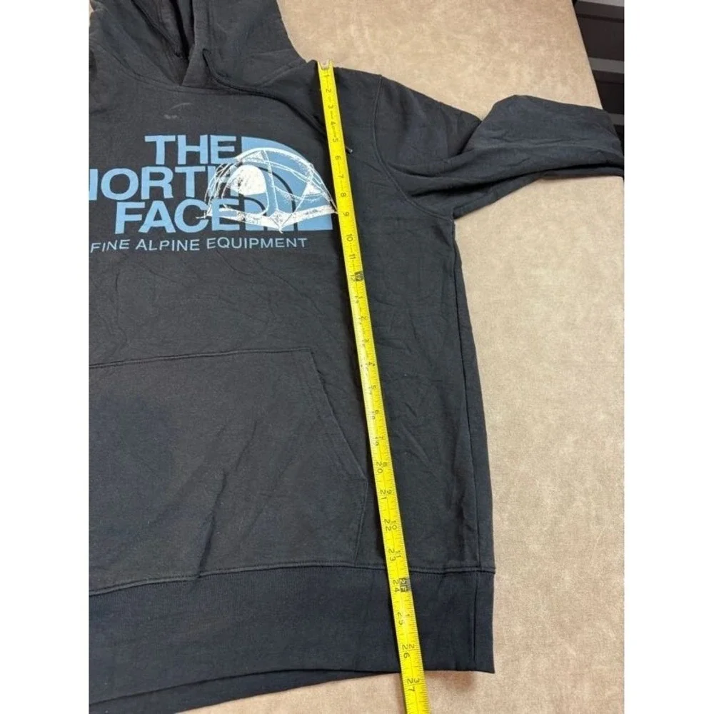 The‎ North Face Mens Logo Play Recycled Long Sleeve Pullover Black Hoodie Medium